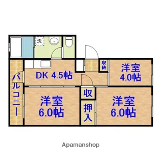 ファミール青葉台1号棟【5階】の間取り
