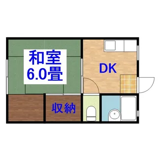 ビューハイツA【101号室】の間取り