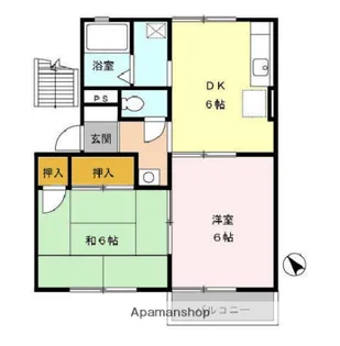 カサ・ド・マールA【2階】の間取り