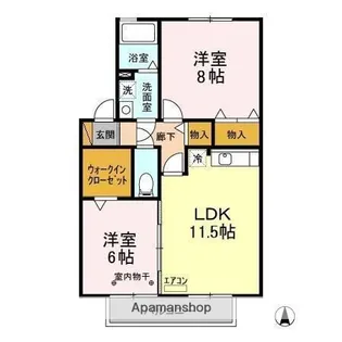 メルヴェイユ C【2階】の間取り