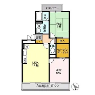 ヴィラ・グリーンヒルズ【2階】の間取り