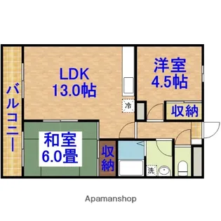 ウッドクレスト市原【403号室】の間取り