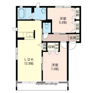 エクサージュA【1階】の間取り