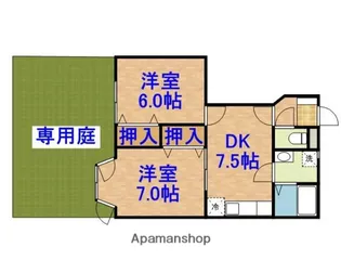ドエルフォーラム五番館【1階】の間取り