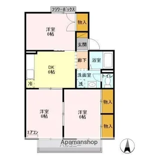 サンモールおゆみ野 A【1階】の間取り