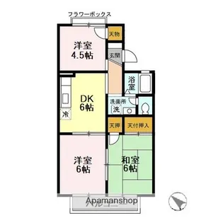 グリーンヒルズ D【2階】の間取り