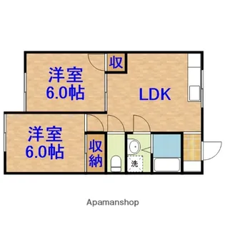 山路ハイツⅡ【103号室】の間取り