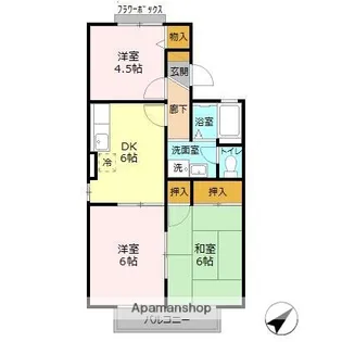 セジュール五井 D【2階】の間取り