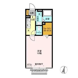 千葉県千葉市緑区おゆみ野南2丁目【アパート】の間取り