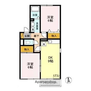 千葉県千葉市緑区おゆみ野有吉【アパート】の間取り