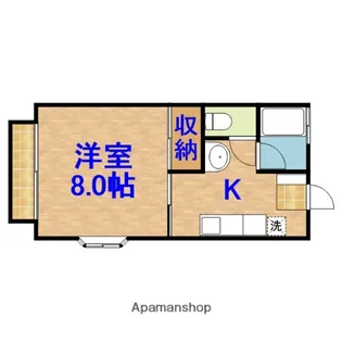 ノースセイライト【201号室】の間取り