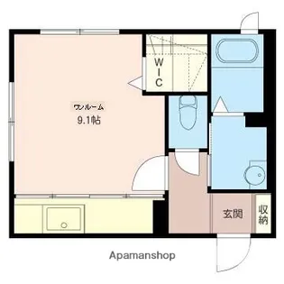 ルシェルブルー【202号室】の間取り