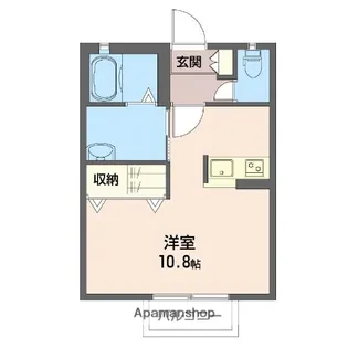 クローリスA【203号室】の間取り
