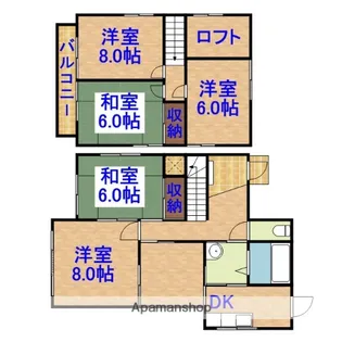 千葉県市原市北国分寺台3丁目【一戸建】の間取り