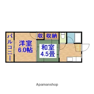 コーポCHIGUSAⅡ【103号室】の間取り
