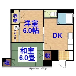 2DKの間取り画像
