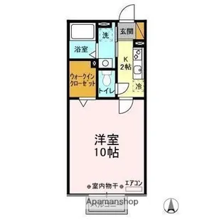 千葉県千葉市緑区おゆみ野中央1丁目【アパート】の間取り