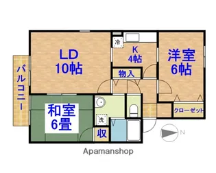 ロイヤルコート鷲巣壱番館【1階】の間取り