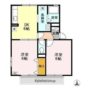 千葉県千葉市緑区あすみが丘4丁目【アパート】の間取り