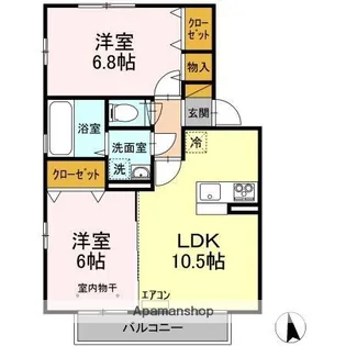 ピーノフォーリア Ⅱ【2階】の間取り