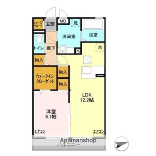 クレインヒルズ【1階】の間取り