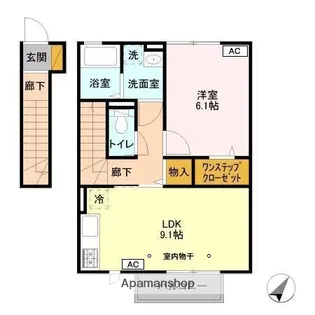 アムールⅡ【2階】の間取り
