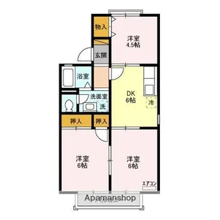 エクレール五井西 D【2階】の間取り