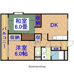 アパルタメント・マーサ【2階】の間取り