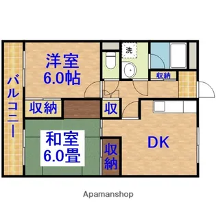 アパルタメント・マーサ【2階】の間取り