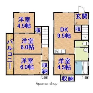 千葉県市原市八幡【一戸建】の間取り