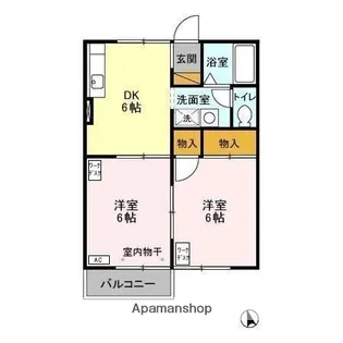 スプリング・クレイン【1階】の間取り