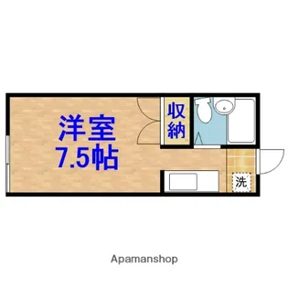 コーポスクエア B【102号室】の間取り