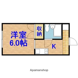 ガーデンハイツ朝山2【110号室】の間取り