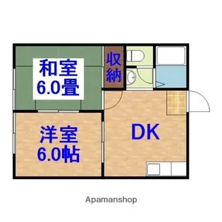 山路ハイツⅠ【202号室】の間取り