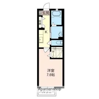 レノンパレスD棟【202号室】の間取り