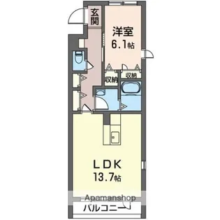 ファシナシオン【109号室】の間取り