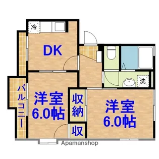 ボナール1番館【1階】の間取り