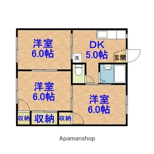 アートホーム A【1-2号室】の間取り
