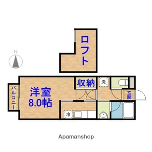 ガーデンコートSCS【103号室】の間取り