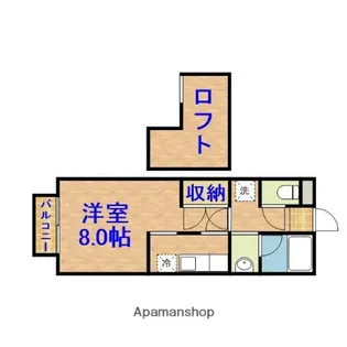 ガーデンコートSCS【2階】の間取り