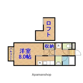 ガーデンコートSCS【2階】の間取り