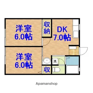 ユニバース【2階】の間取り