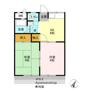 シティウィング A【1階】の間取り