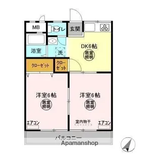 シティウィング A【2階】の間取り
