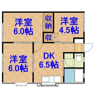 ケイハイツ西広【101号室】の間取り