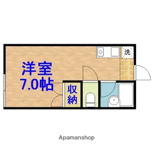 グリーンハイツⅢ【106号室】の間取り