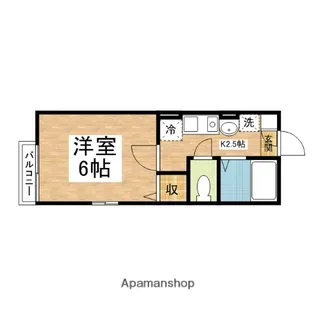 フェアリーI【201号室】の間取り