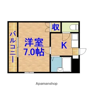 フリーダムベッセルⅡ【201号室】の間取り