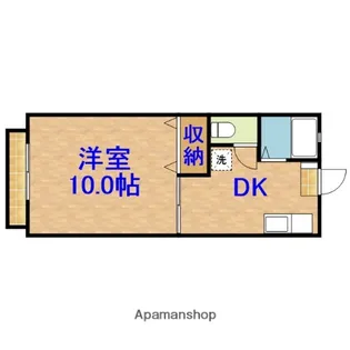 ハイツ白船【103号室】の間取り