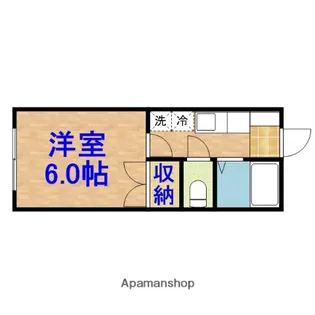 レモンシティ八幡【102号室】の間取り